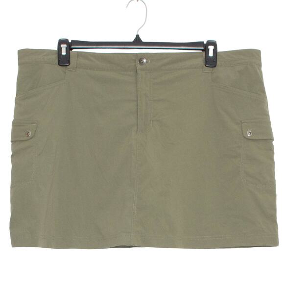 Eddie Bauer Skort Cargo Y2K Utility Tennis Minimalist 90s Casual Green Size 20 - Picture 1 of 5